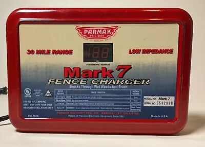 Parmak Mark 7 Electric Fence Charger 1.1 To 4.9 J Output Energy • $60