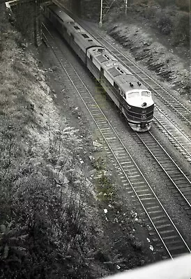 1949 BO Baltimore & Ohio EMD Locomotive #64 @ Henry Ave - Vtg Railroad Negative • $29.45