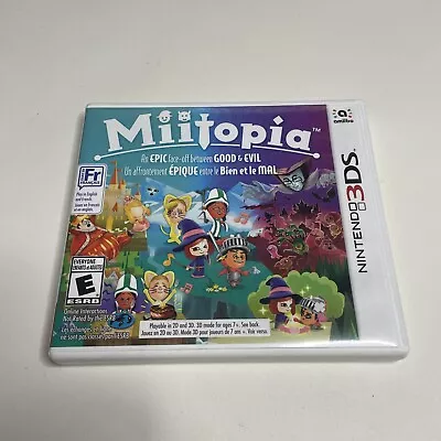 Miitopia (Nintendo 3DS 2017) Complete In Box CIB. Tested And Working. Authentic • $24.69