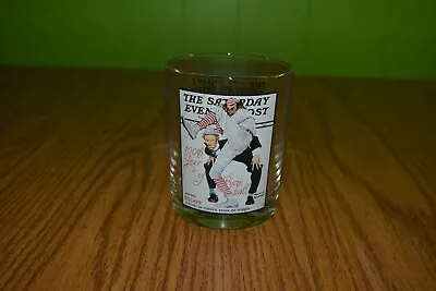 Vintage Norman Rockwell The Saturday Evening Post Glass 100th Year Of Baseball • $7.50