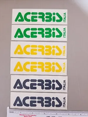 6 ACERBIS Sticker/decals Motocross Mx Sx  AHRMA SUPERCROSS GNCC MOTO-X Pit Bike  • $4