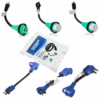 $24.95 • Buy RV Adapter Cord Heavy Duty Plug Converter Cable For RV Trailer Camper (6 Models)