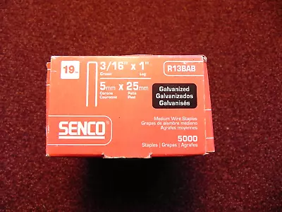 Senco R13BAB 5000pk 1  X 3/16  Flooring Staples • $38.50