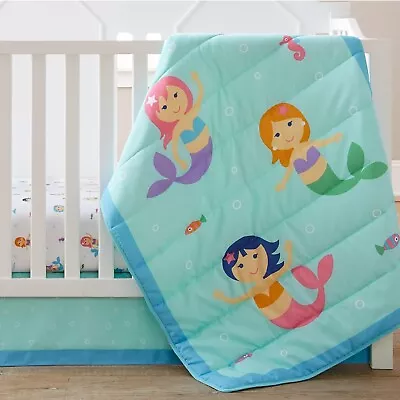 Wildkin 100% Microfiber 3 Pc  Bed In A Bag For Toddler Girls. (Mermaids) • $30.99