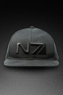 Mass Effect N7 3D Embroidered Emblem Black Adjustable Snapback Cap Hat • $24.95