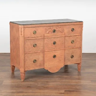 Painted Pine Gustavian Chest Of Three Drawers Sweden Circa 1840-60 • $5150