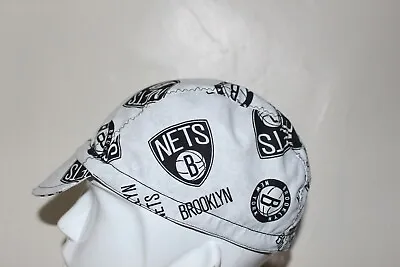 $22 • Buy Cycling Cap Brooklyn Nets  Handmade In Usa   S M L
