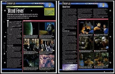 £1.49 • Buy Blood Fever - Voyager - Star Trek Fact File Page