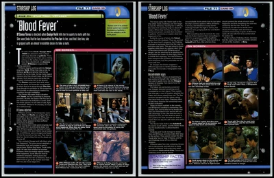 £1.49 • Buy Blood Fever - Voyager - Star Trek Fact File Page