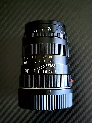 LEICA Tele Elmarit-M 90mm F/2.8 Lens -  E39 Black Leitz Thin #11800 • $644