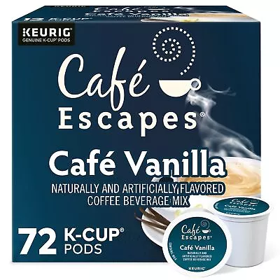 Cafe Escapes Cafe Vanilla Keurig K-Cup Pod 72 Count • $33.99