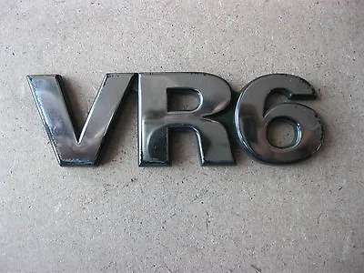 VR6 Emblem Character VW Sharan Golf 3 Vento CHROME Lettering Logo • $26.60
