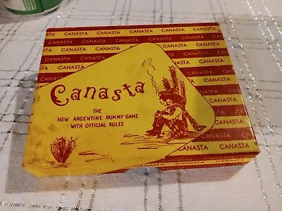 CANASTA The New Argentina Rummy Game -Two  Playing Cards Decks Used • $2.99