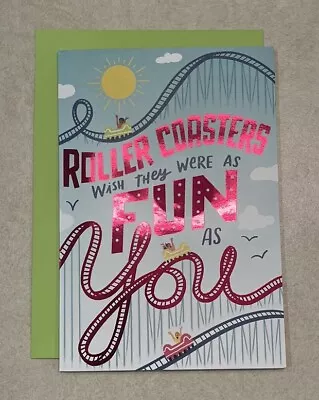 Hallmark Birthday Card Musical ~ Rollercoaster Girls Just Wanna Have Fun Song • $6.99