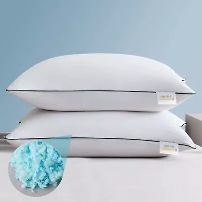 Bed Pillows For Sleeping Pillows Queen Size Set Of 2 Shredded Memory Foam Pil... • $41.13