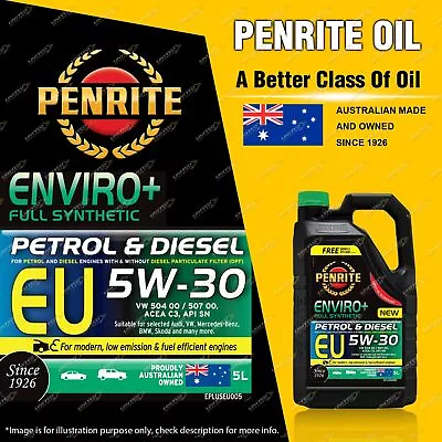 Penrite Full Synthetic Enviro+ EU 5W-30 Engine Oil Premium Quality 5L • $97.71