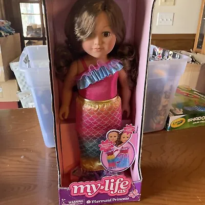 My Life As Poseable Mermaid Princess 18  Doll Light Brown HairLight Brown Eyes • $64.99