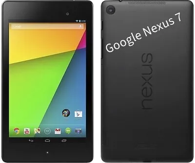 Google Nexus 7 (2013) Wi-Fi BLACK 32GB Android Tablet Very Good Condition • £39.95