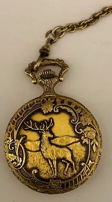 Majestime Pocket Watch 17 Jewel Swiss Made Hunter Theme “Remarkable” • $60