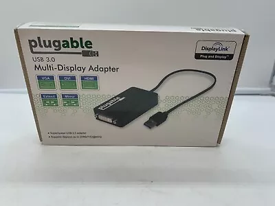 NEW Plugable USB 3.0 Multi-Display Adapter Model UGA-3000 Free Shipping • $39.99