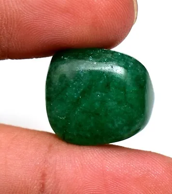 Natural Certified Zambian Emerald Smooth Nugget Beads 32.05 Ct With Out Drill • $73.80