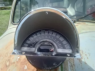 1955-56 Pontiac Gauge Cluster With Bezel Speedometer OEM Vintage GM • $65