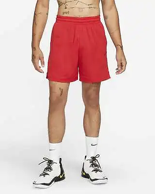 Nike Dri-FIT Basketball Mesh 6  Shorts Red Black DH7166-657 Men's NWT • $22.09