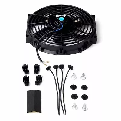 9   Universal Slim Fan Push Pull Electric Radiator Cooling  12V • $19.99