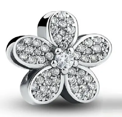 $21.99 • Buy Authentic Daisy Flower Bead Charm S925 ALE  Sterling Silver Charm For Bracelet