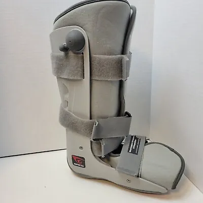 BREG Air Pump Ankle Medical Boot Cast Foot Fracture Brace Size M With Heal Gel. • $21.99