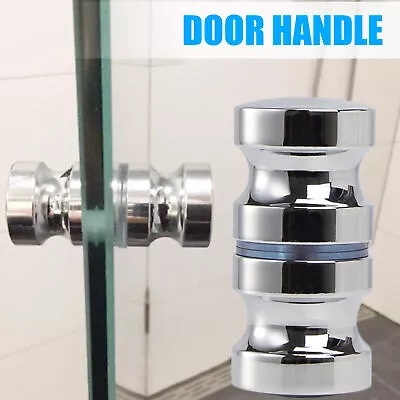 2 PACK Shower Door Handle/Knob Stainless Steel Sealed Round Door Handle Knob • $14.30