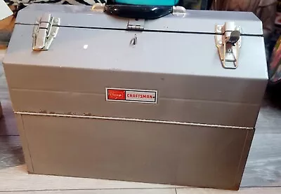 Vintage Craftsman Toolbox Grey  #6536 • $99.95