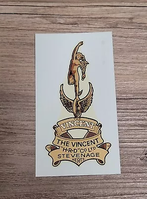 Vtg The Vincent Motorcycle HRD Mercury Petrol Gas Tank Logo Water Decal Rare #2 • $49.99