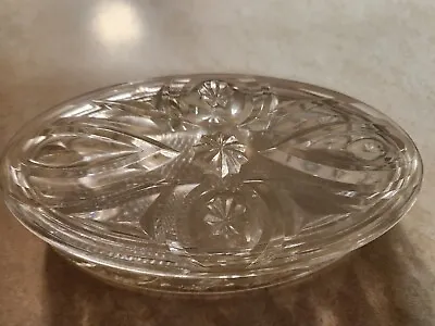 Moon & Star Clear Oval  Jewelry Box  LE Smith Glass RARE • $75