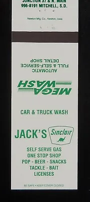 1980s? Jack's Sinclair Gas Pop Beer Tackle Bait Mega Wash Truck Wash Mitchell SD • $8.23