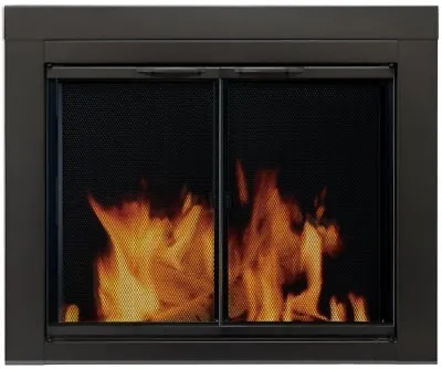 $335.42 • Buy Small Glass Fireplace Mesh Screen Cover Door Doors Pleasant Hearth AN-1010