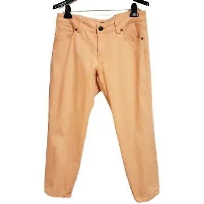 CAbi Jeans Bree | Creamsicle Orange 5-Pocket Skinny Leg Cropped Jeans 8 • $22