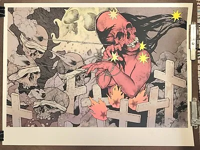 John Dyer Baizley Shadows Rising Signed/numbered Print Metallica 2011 1st Ed. • $140