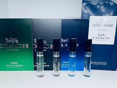 Coach Perfume Collection For Men Sample Spray Vials 4pc Set • $16