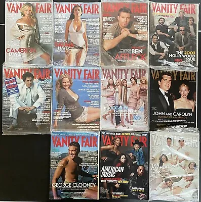 2003 Vanity Fair Magazine Lot Of 11 - Mary Kate Ashley Olsen Twins Diaz Hayek • $175