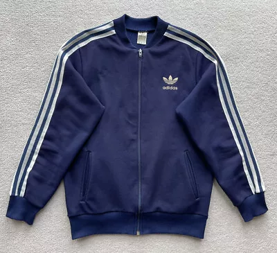 Adidas Vintage 80’s Mens Superstar Made In Australia Track Top Navy 42” Chest • $31.57