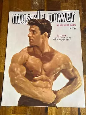 MUSCLE POWER Bodybuilding Fitness Magazine REG PARK 7-51 • $34.99