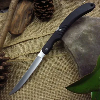 Folding Fillet Fillet Knife - 5.5  Stainless Thin Blade - 12  Open - Liner Lock • $9.95