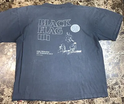 Vintage Black Flag Tee 1985 The Process Of Weeding Out Punk SST Records 90’s • $450