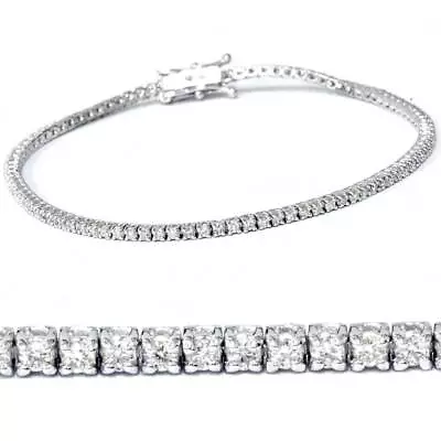 2ct Natural Diamond Tennis Bracelet 14K White Gold 7  • $999.99