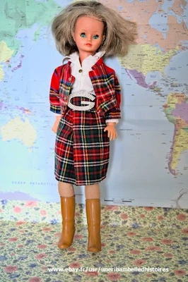 Pour poupée Cathie Bella :robe Pluton 1981 (avec défaut