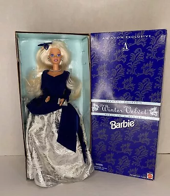 Barbie Winter Velvet Avon Exclusive Doll Special Edition 15571 Mattel 1995 NIB • $7.95