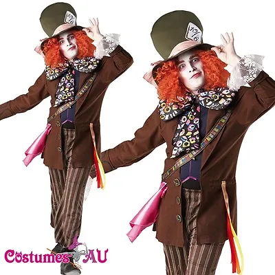 Alice In Wonderland Mad Hatter Mens Adult Fancy Dress Halloween Costume Rubie's • £47.10