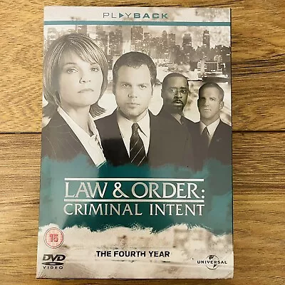 LAW & ORDER CRIMINAL INTENT COMPLETE SERIES 4 DVD 4th Fourth Season Sealed • £19.99