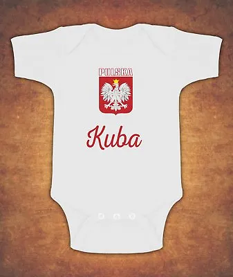 Personalised Polska Poland Kibic Baby Kids Euro Grow Bodysuit Vest • £7.25